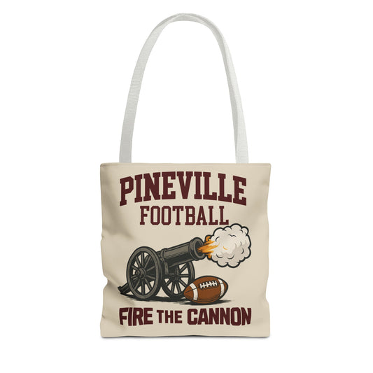 Pineville Football Tote Bag - Fire the Cannon | The Narrows Co.