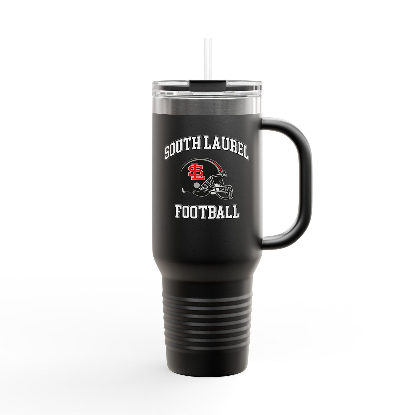 South Laurel - Black Football Helmet - 40 oz Insulated Travel Mug | The Narrows Co.