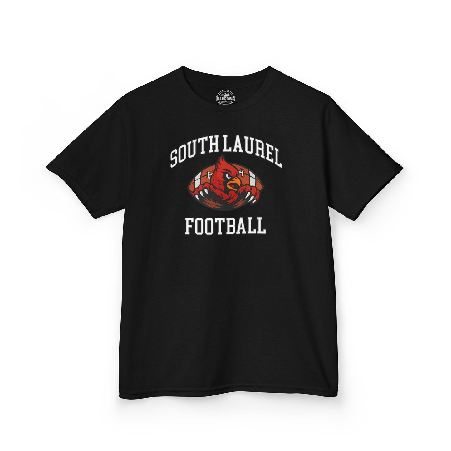 South Laurel - Cardinal in Football - Youth Tee | The Narrows Co.
