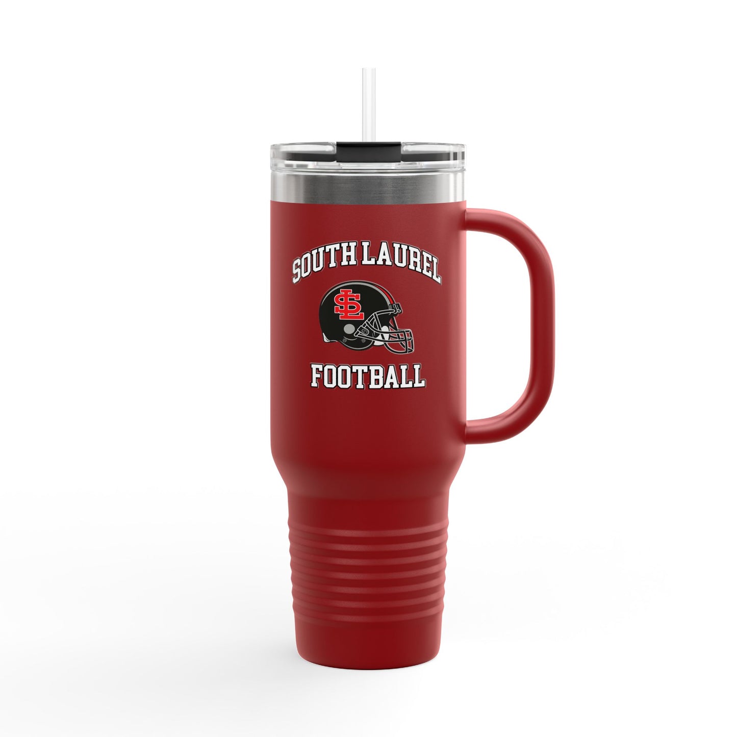 South Laurel - Black Football Helmet - 40 oz Insulated Travel Mug | The Narrows Co.