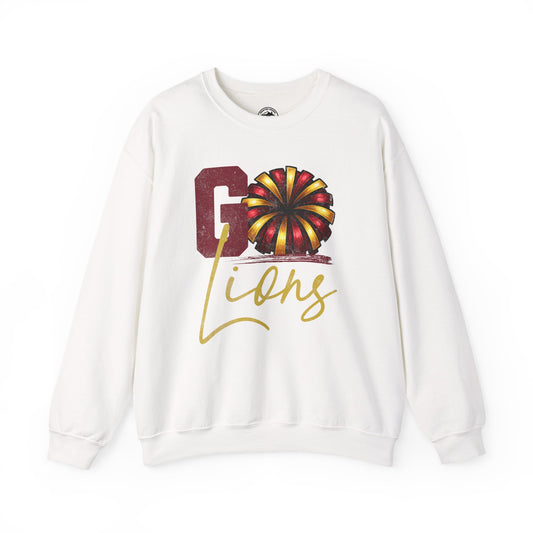 Pineville Cheer GO LIONS Crewneck Sweatshirt | The Narrows Co.
