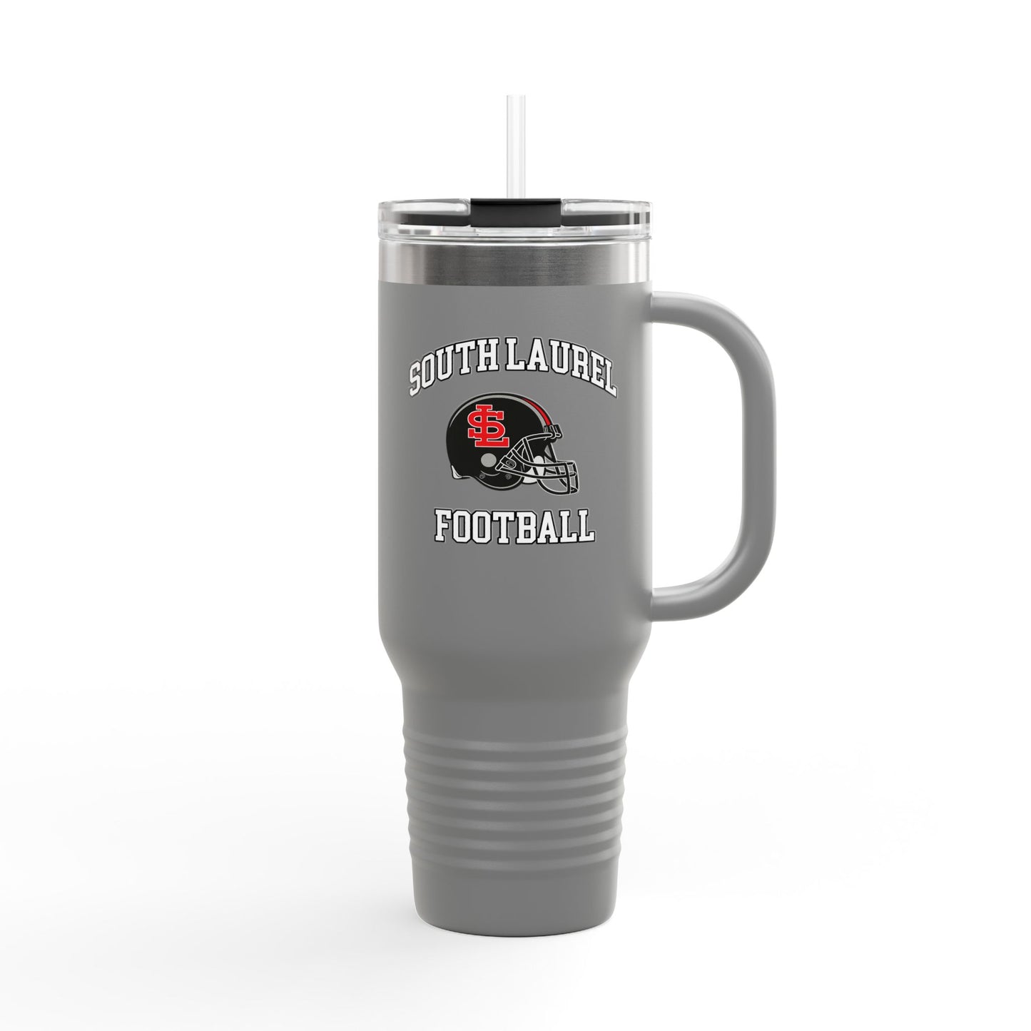 South Laurel - Black Football Helmet - 40 oz Insulated Travel Mug | The Narrows Co.