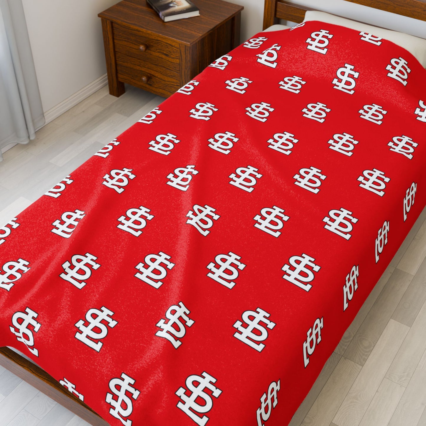 South Laurel - SL LOGO Pattern - Plush Blanket | The Narrows Co.