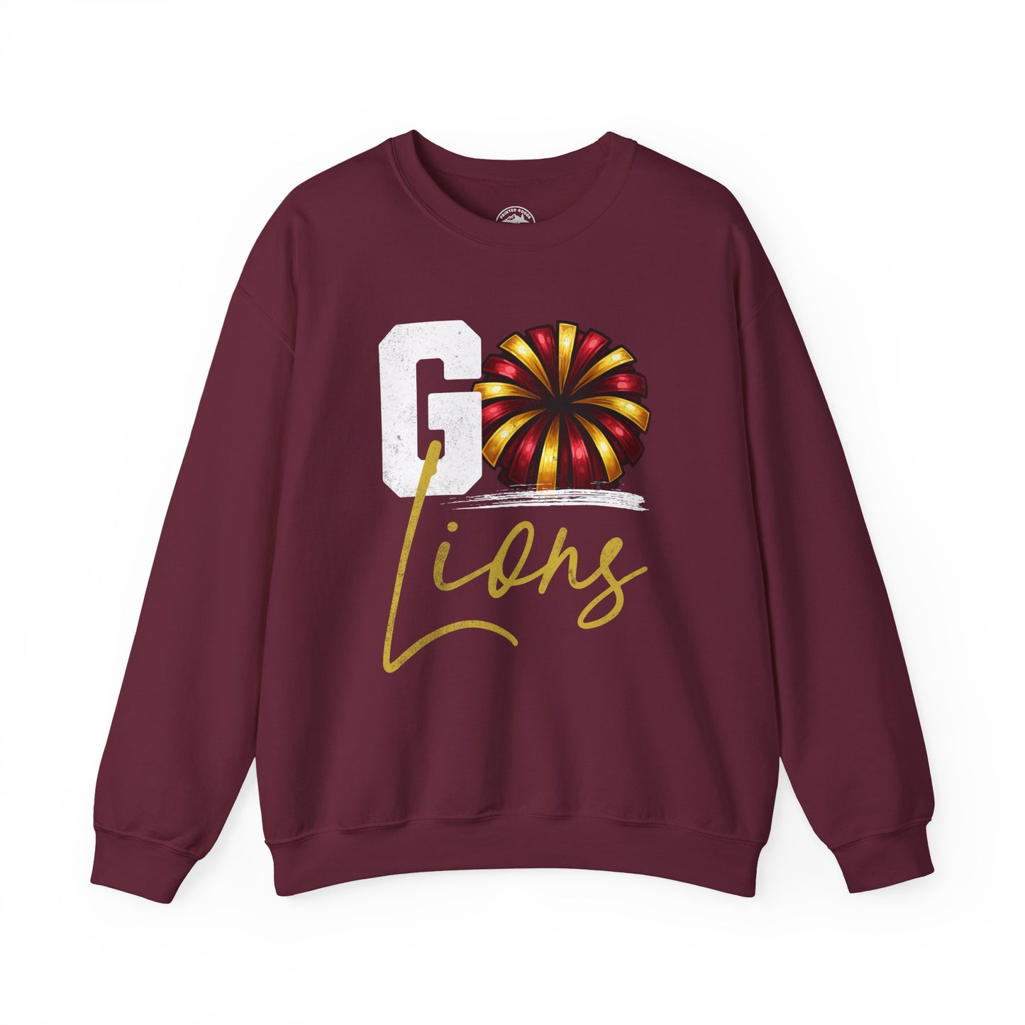 Pineville Cheer GO LIONS Crewneck Sweatshirt | The Narrows Co.