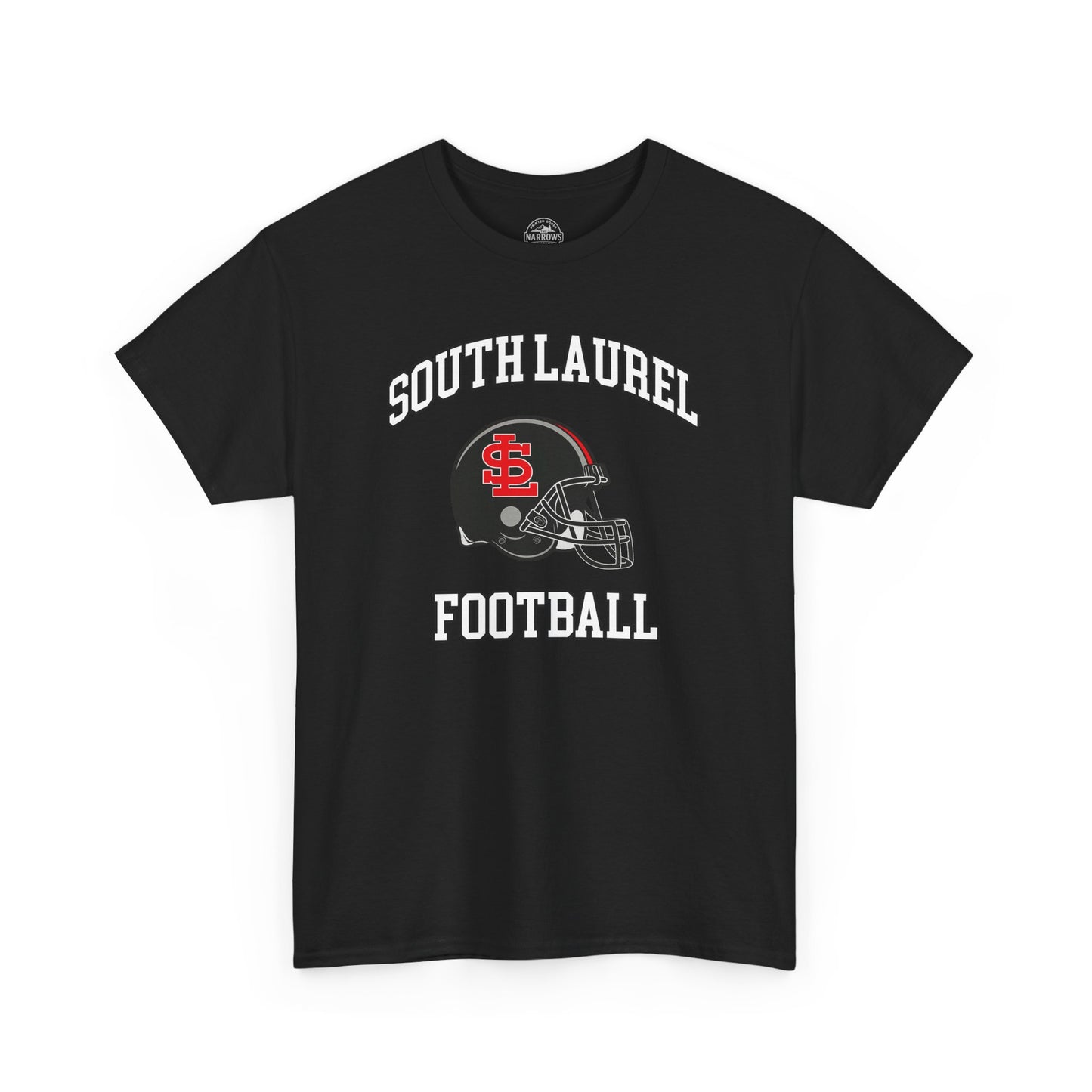 South Laurel - Black Football Helmet - Tee | The Narrows Co.