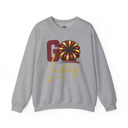 Pineville Cheer GO LIONS Crewneck Sweatshirt | The Narrows Co.