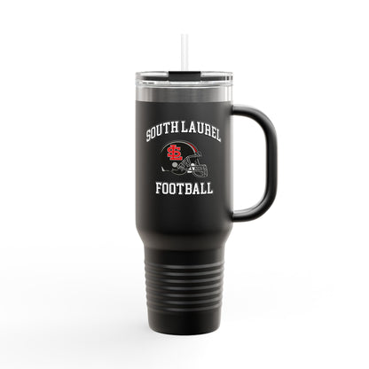 South Laurel - Black Football Helmet - 40 oz Insulated Travel Mug | The Narrows Co.