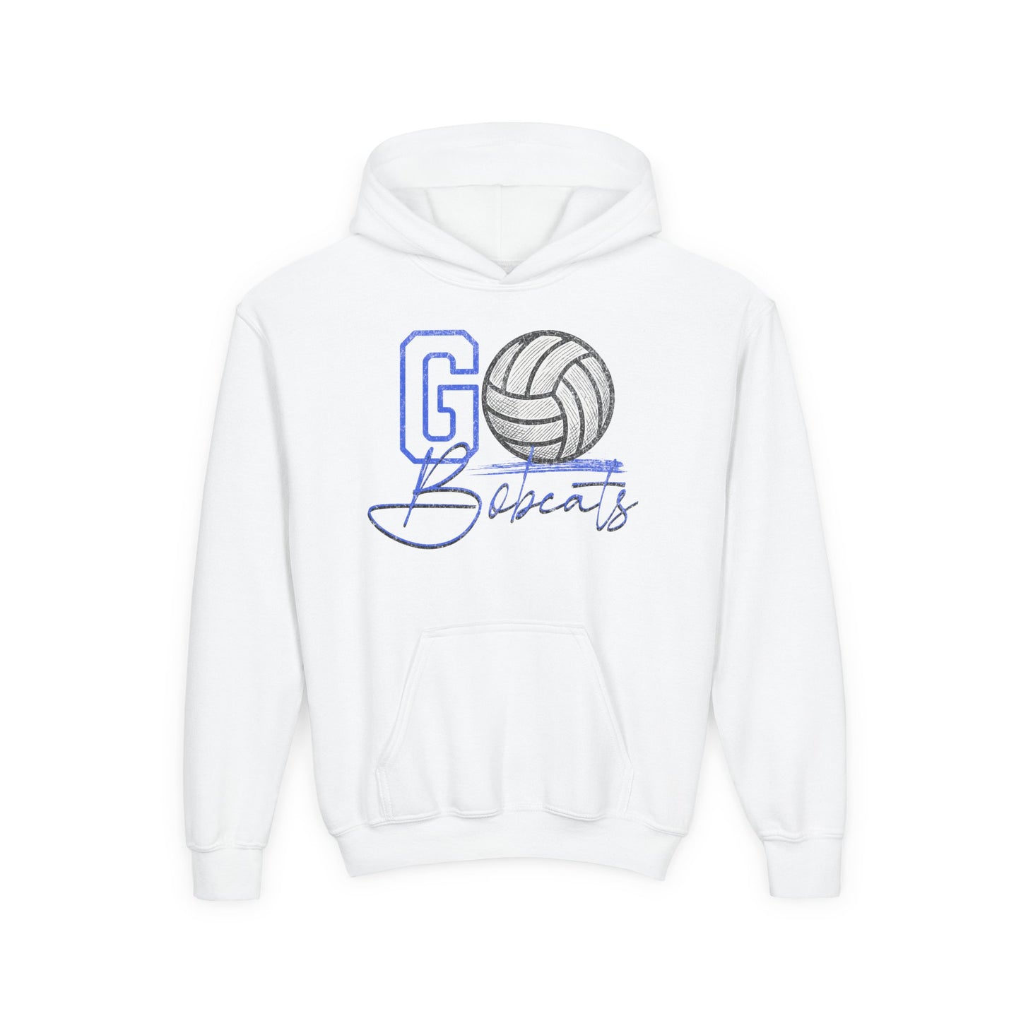Bell County Volleyball Go Bobcats Youth Hoodie | The Narrows Co.