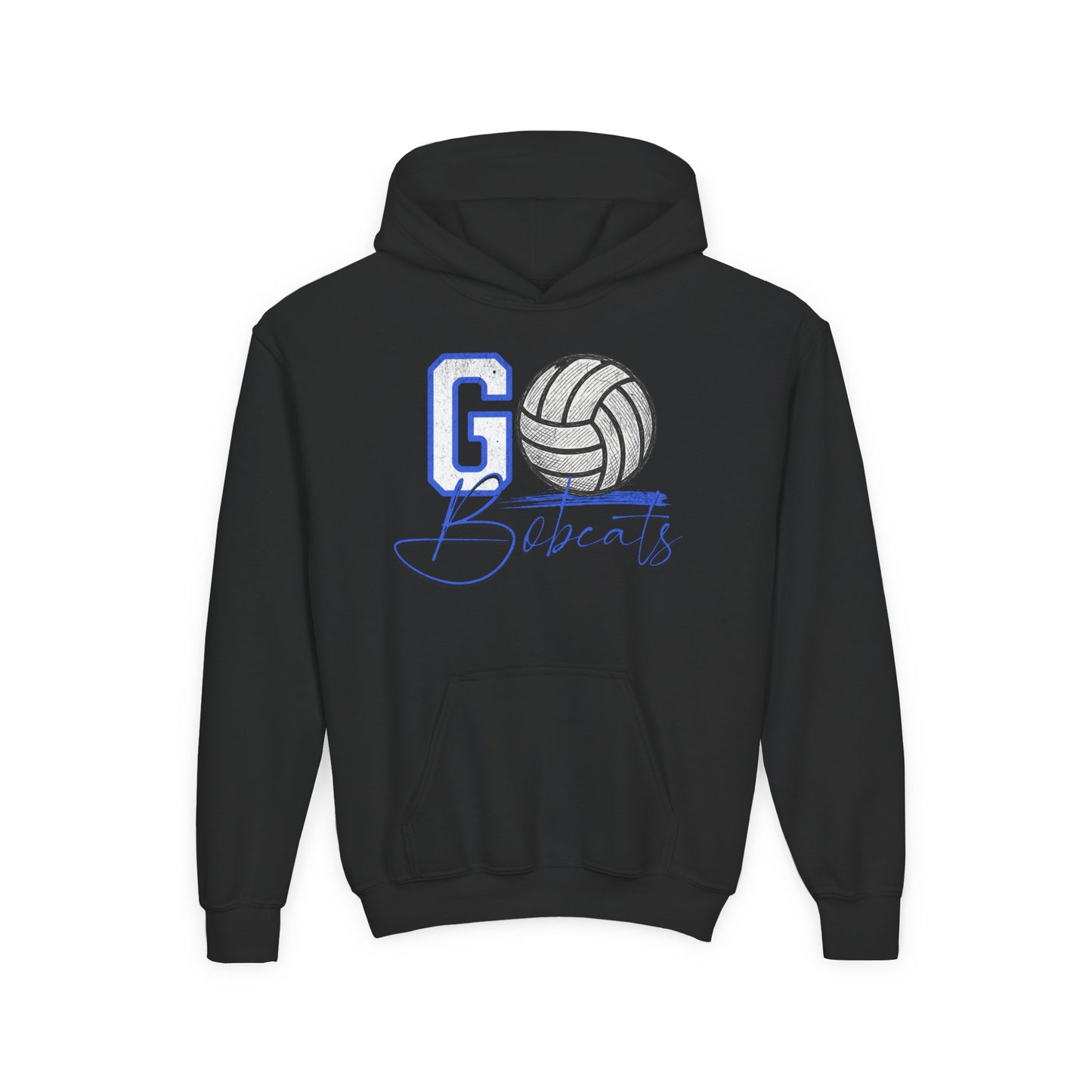 Bell County Volleyball Go Bobcats Youth Hoodie | The Narrows Co.