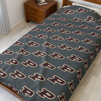 Pineville Power P Plush Blanket | The Narrows Co.