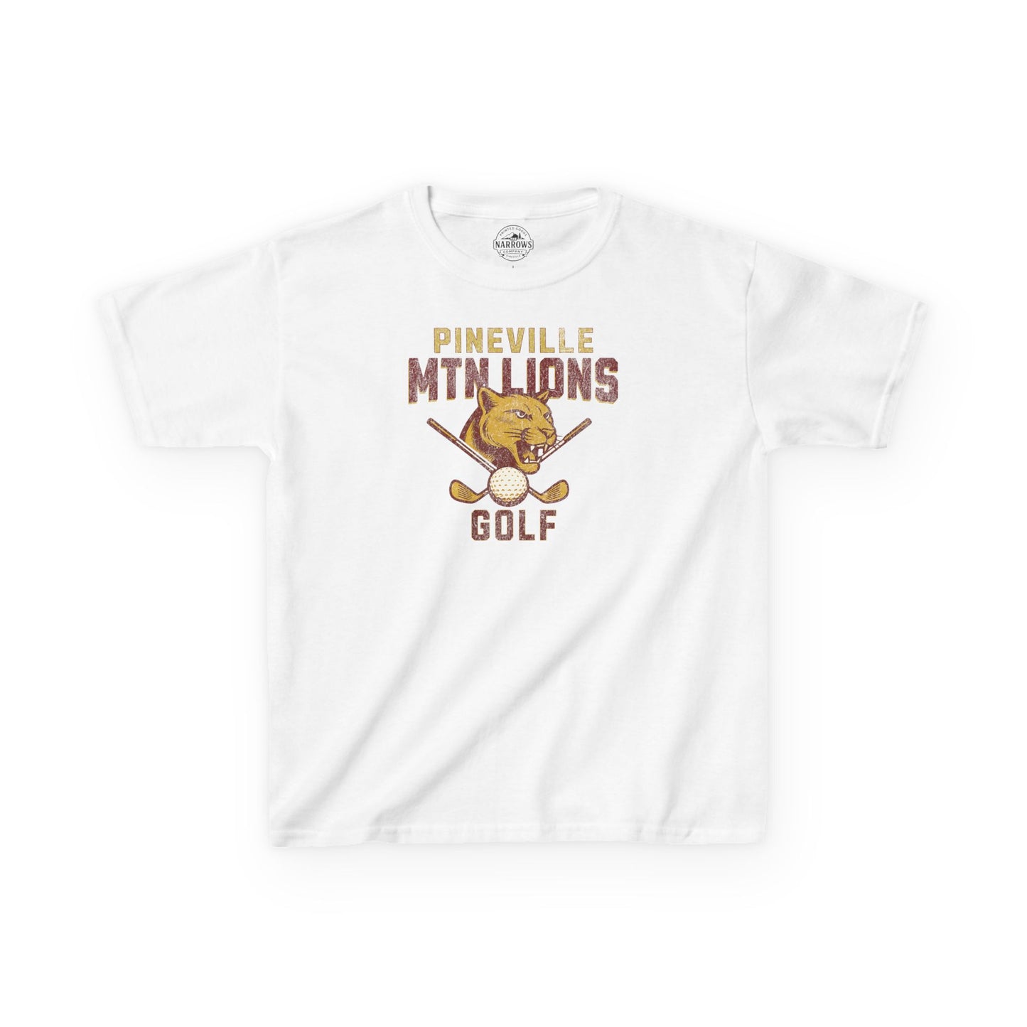 Pineville Golf - Youth Mtn Lions Tee | The Narrows Co.