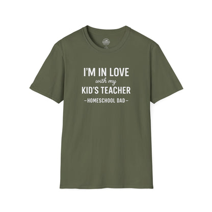Homeschool Dad - In Love with my Kids Teacher Tee | The Narrows Co.
