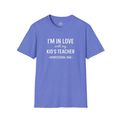 Homeschool Dad - In Love with my Kids Teacher Tee | The Narrows Co.