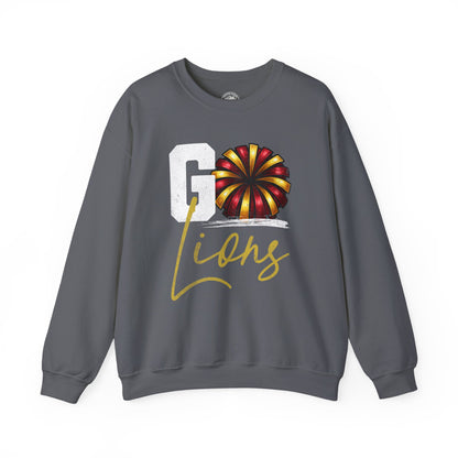Pineville Cheer GO LIONS Crewneck Sweatshirt | The Narrows Co.