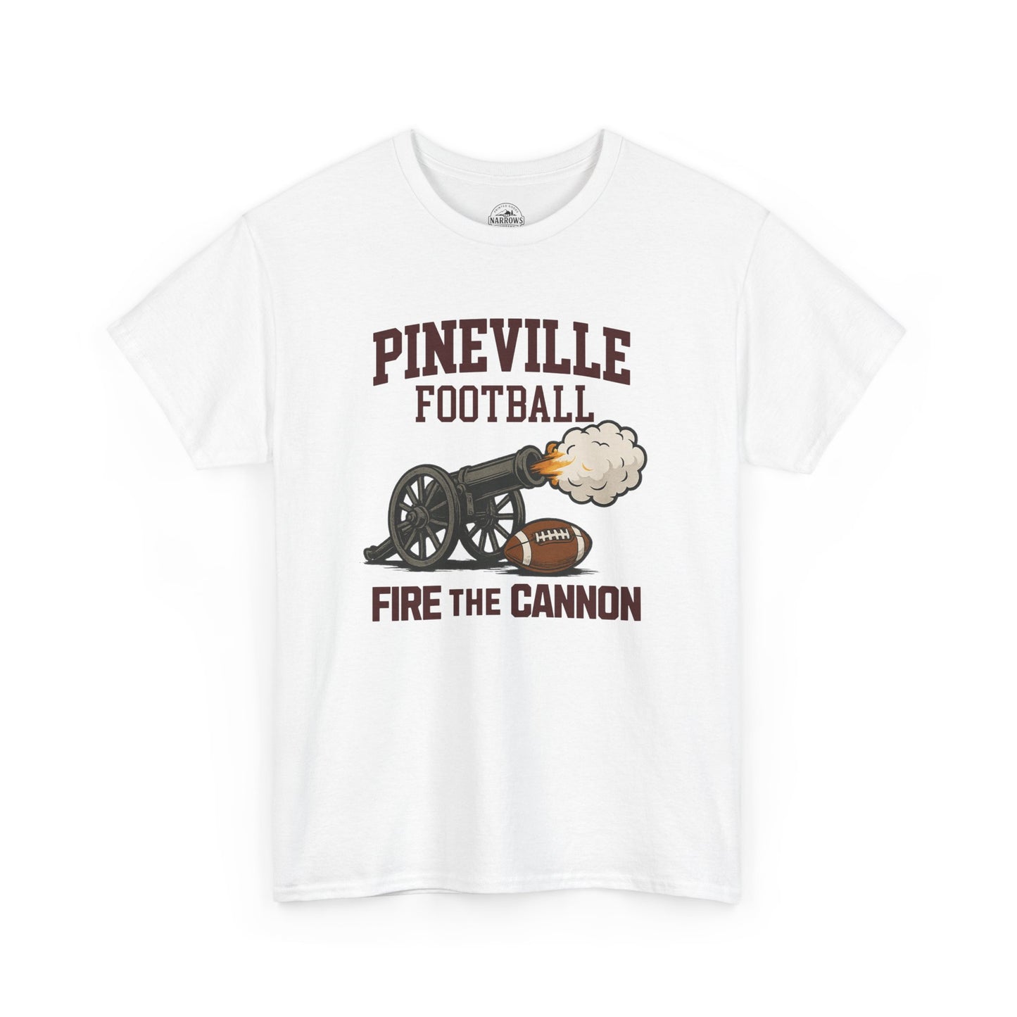 Pineville Football FIRE THE CANNON Tee | The Narrows Co.