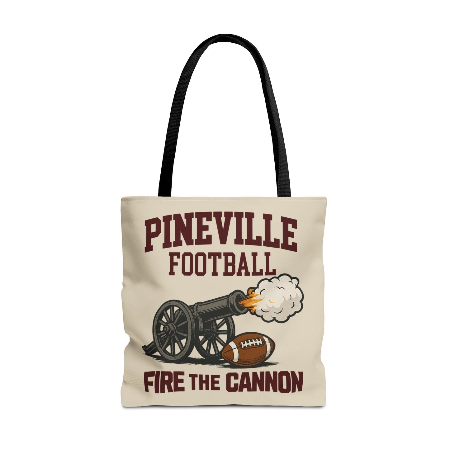 Pineville Football Tote Bag - Fire the Cannon | The Narrows Co.