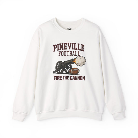 Pineville Football Crewneck Sweatshirt - FIRE THE CANNON | The Narrows Co.