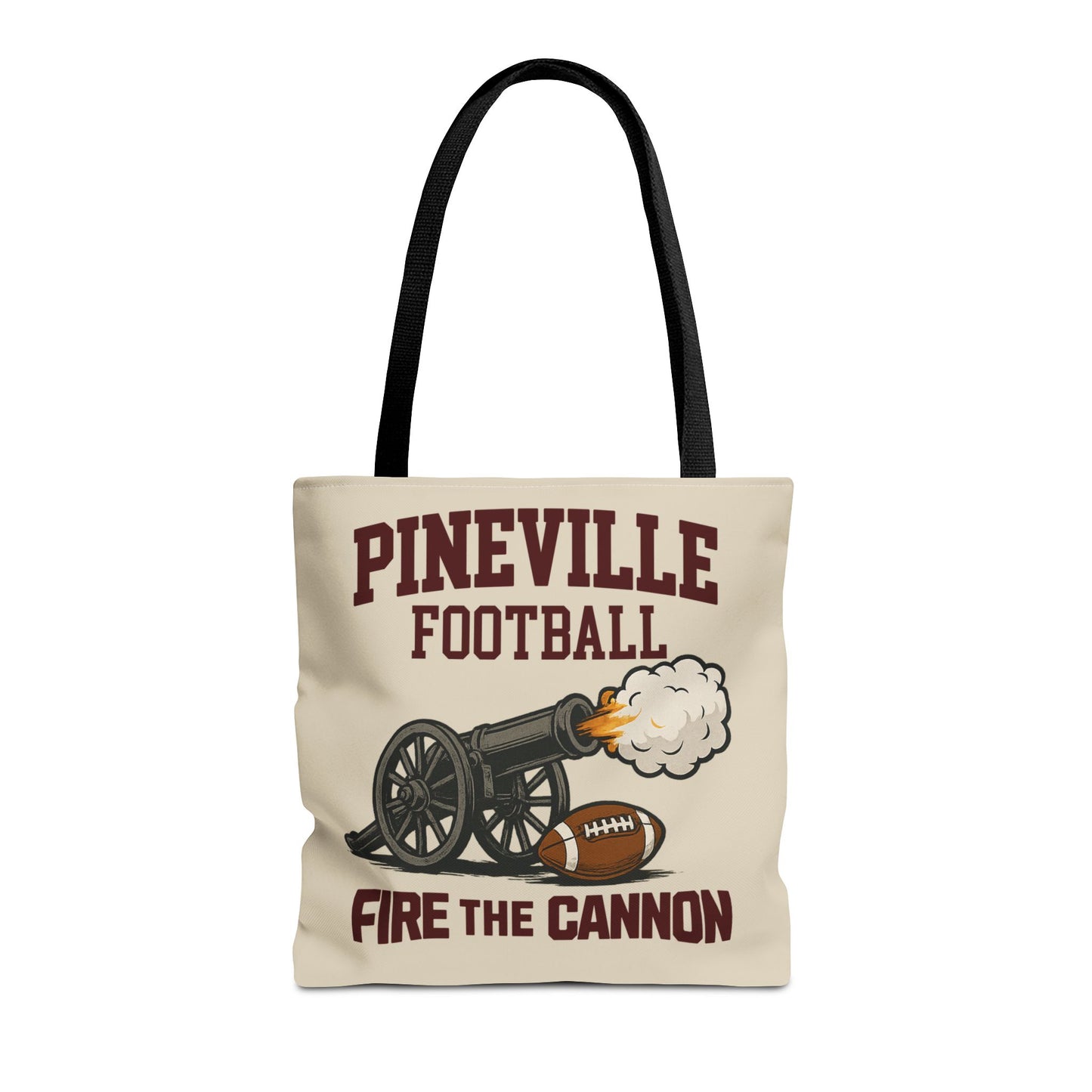 Pineville Football Tote Bag - Fire the Cannon | The Narrows Co.