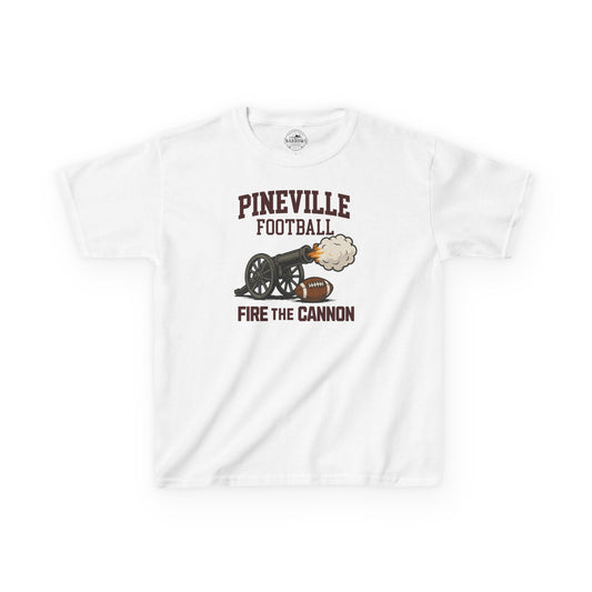 Pineville Football FIRE THE CANNON Youth Tee | The Narrows Co.