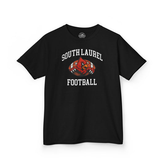 South Laurel - Cardinal in Football - Youth Tee | The Narrows Co.