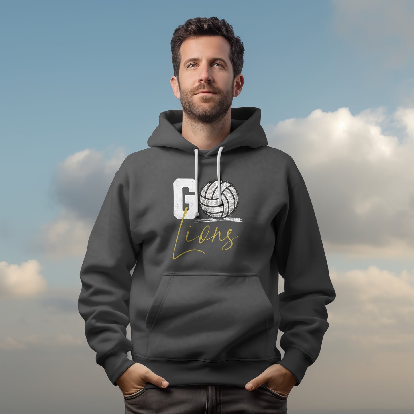 Pineville Volleyball Go Lions Hoodie | The Narrows Co.
