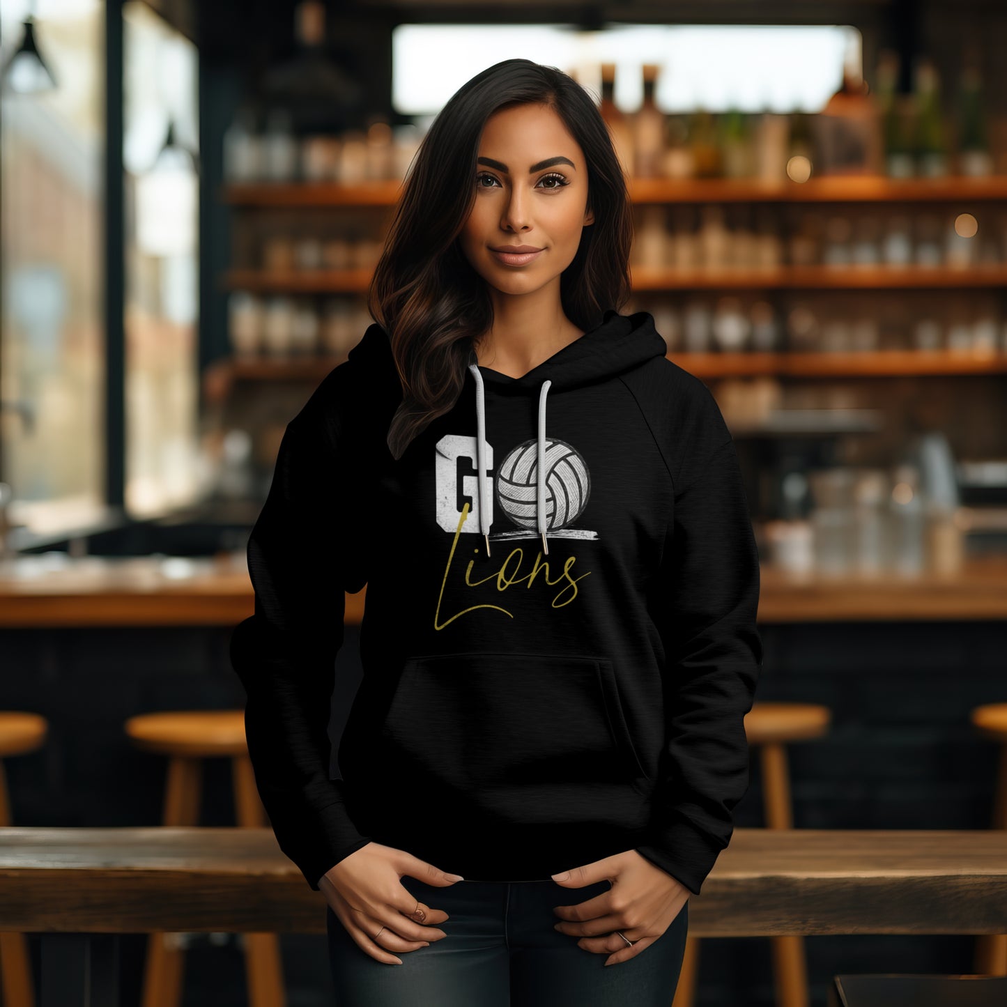 Pineville Volleyball Go Lions Hoodie | The Narrows Co.