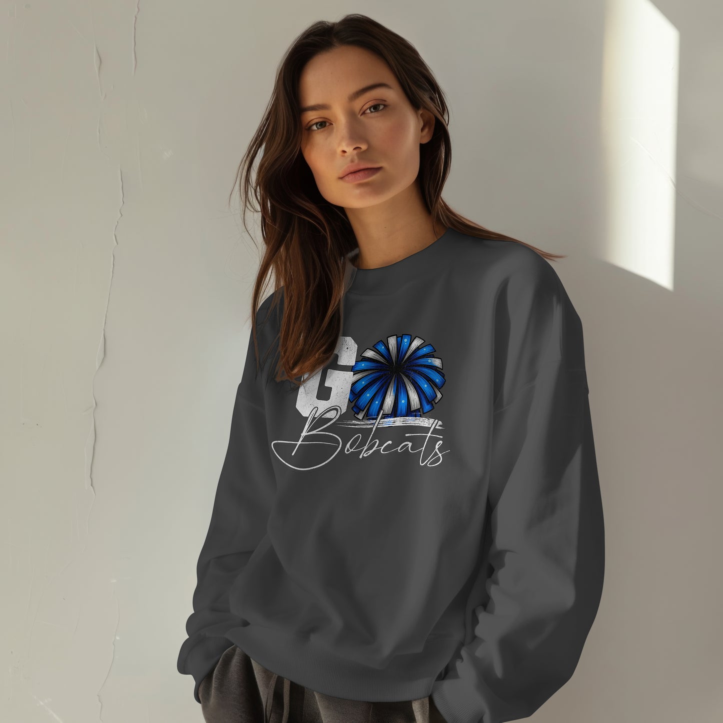 Bell County Cheer GO BOBCATS Crewneck Sweatshirt | The Narrows Co.