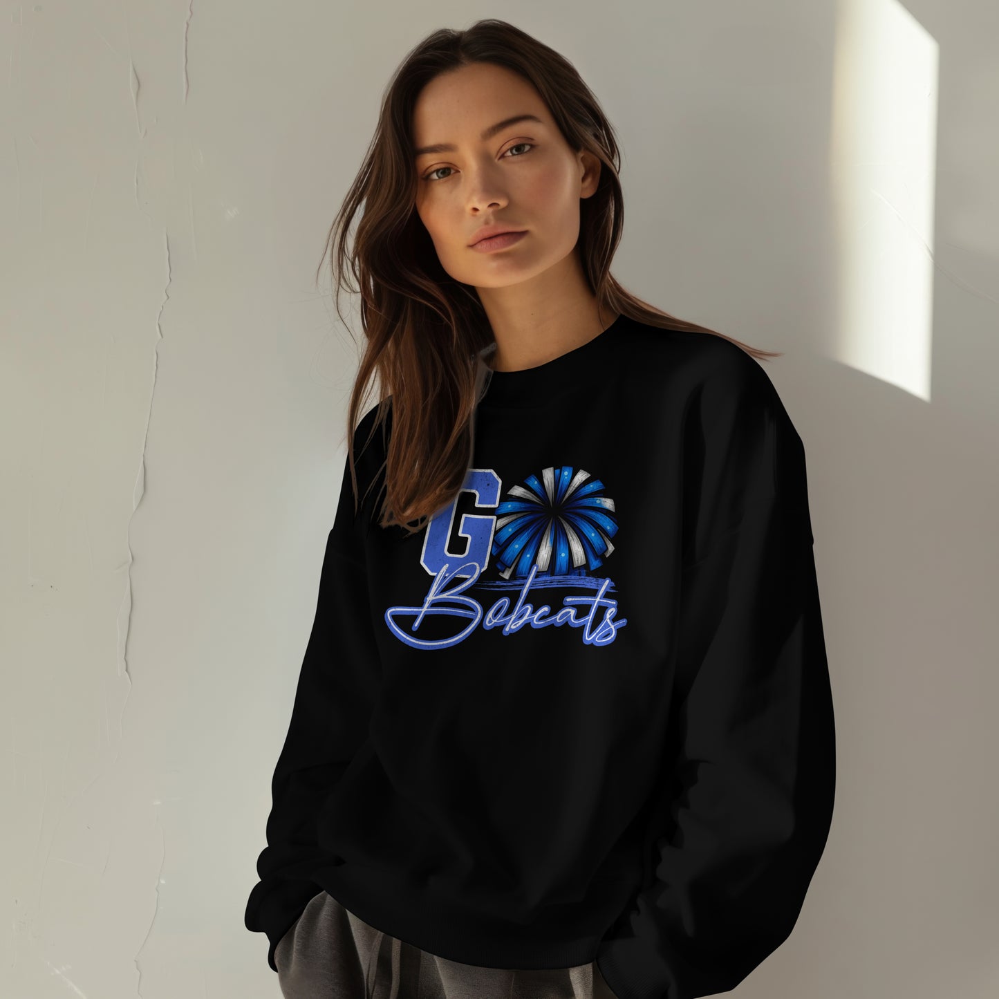 Bell County Cheer GO BOBCATS Crewneck Sweatshirt | The Narrows Co.