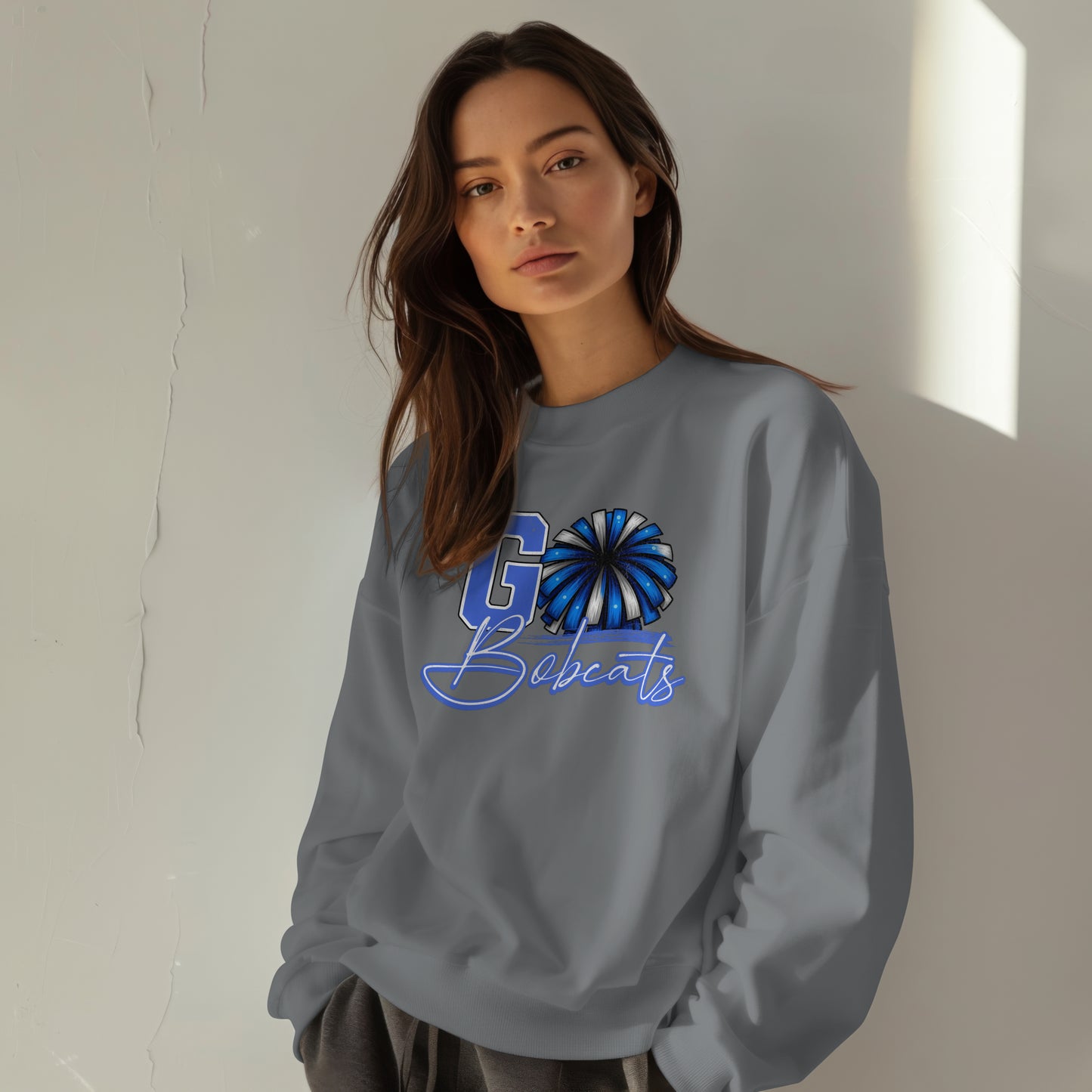 Bell County Cheer GO BOBCATS Crewneck Sweatshirt | The Narrows Co.