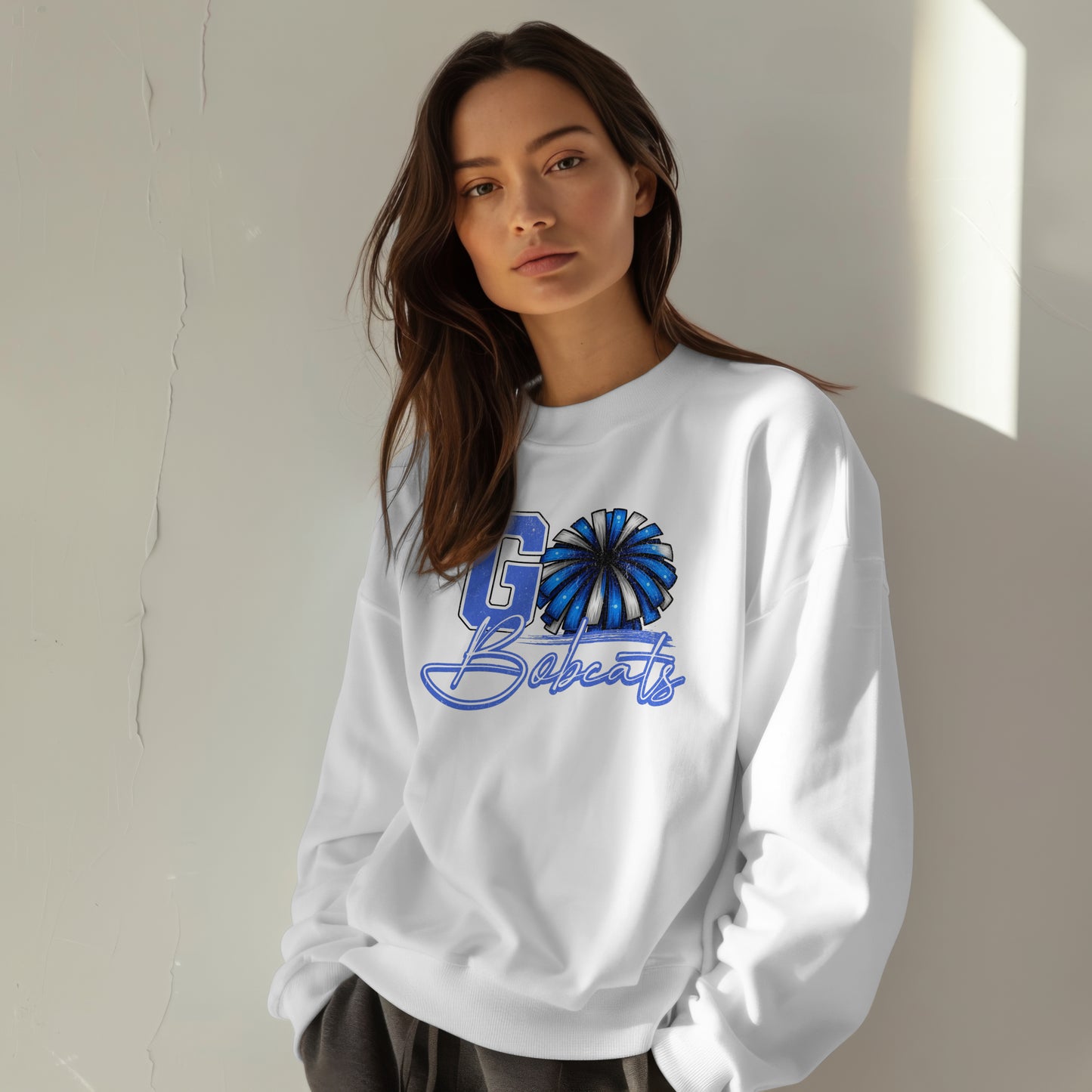Bell County Cheer GO BOBCATS Crewneck Sweatshirt | The Narrows Co.