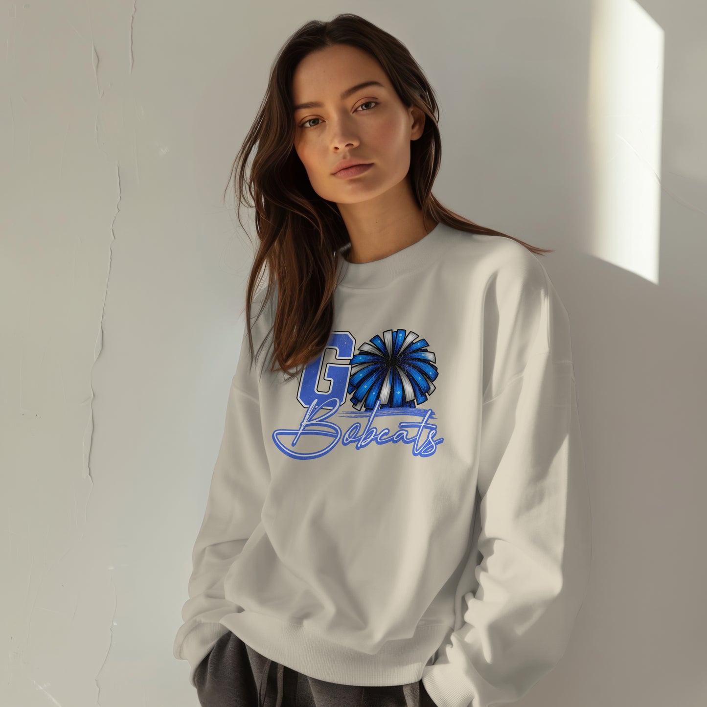 Bell County Cheer GO BOBCATS Crewneck Sweatshirt | The Narrows Co.