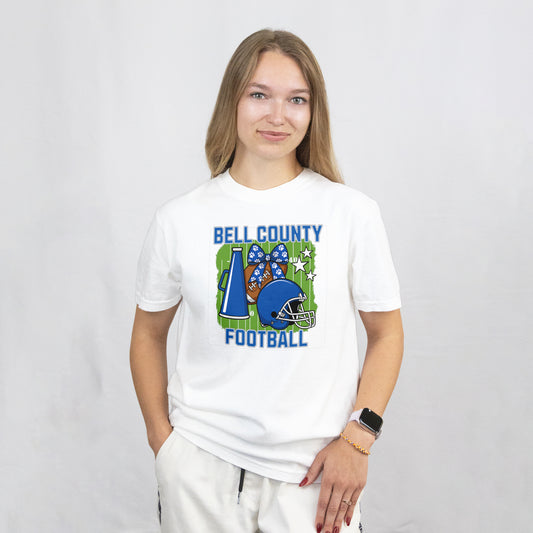 Bell County Cheerful Football Tee | The Narrows Co.