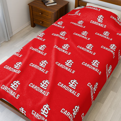 South Laurel - SL Cardinals Pattern - Plush Blanket | The Narrows Co.