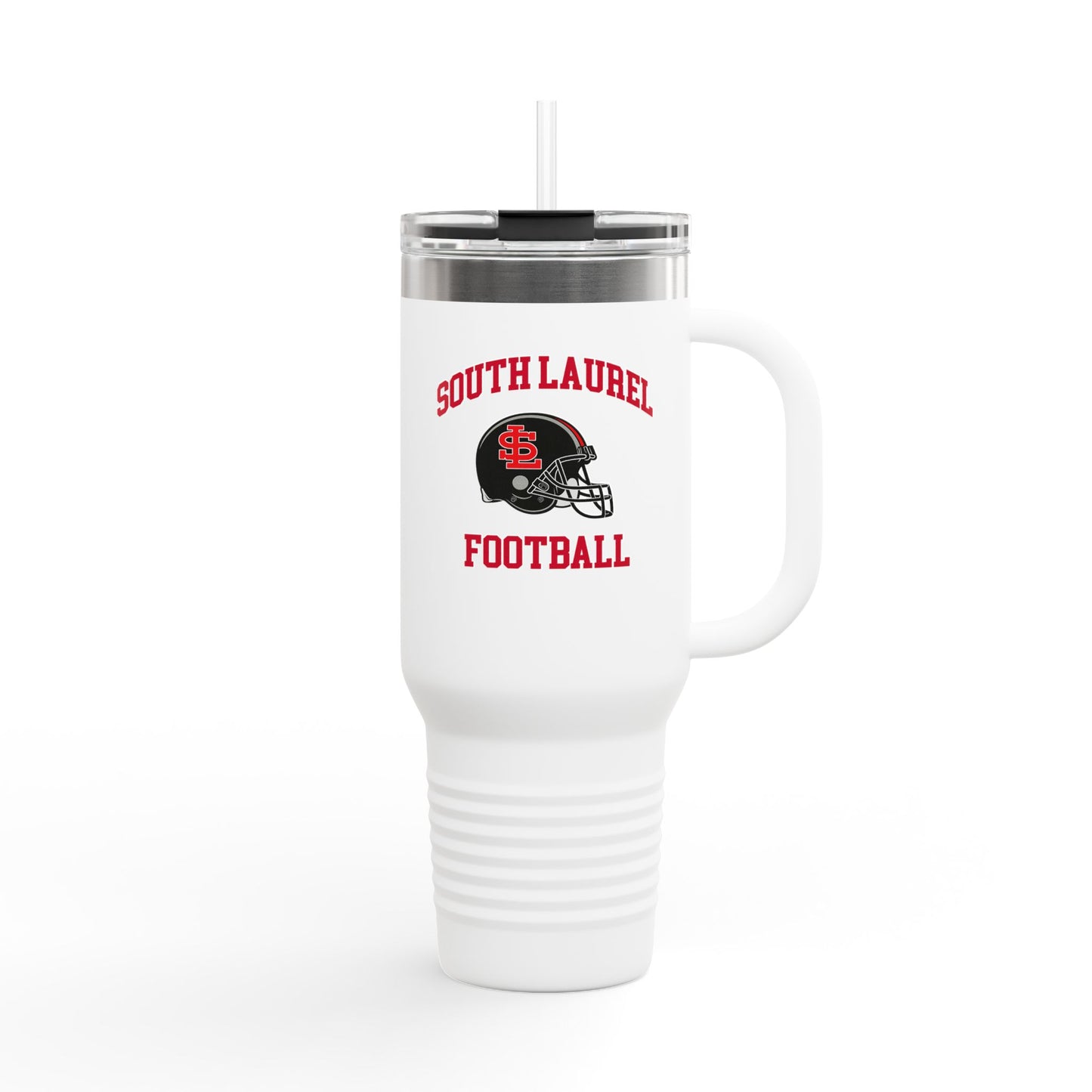 South Laurel - Black Football Helmet - 40 oz Insulated Travel Mug | The Narrows Co.