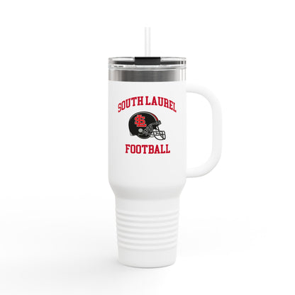 South Laurel - Black Football Helmet - 40 oz Insulated Travel Mug | The Narrows Co.