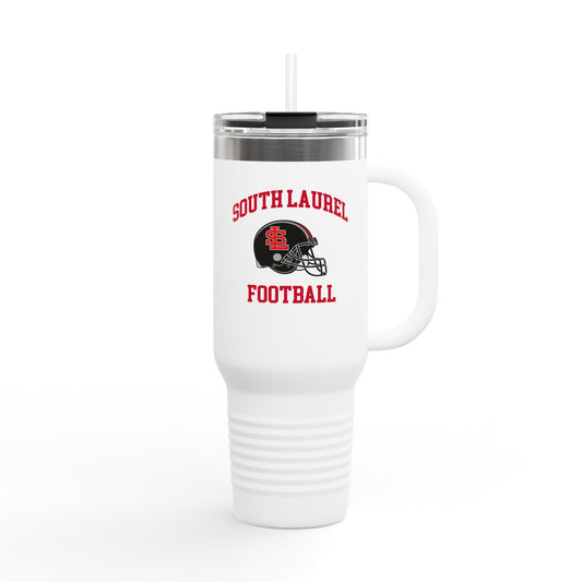 South Laurel - Black Football Helmet - 40 oz Insulated Travel Mug | The Narrows Co.