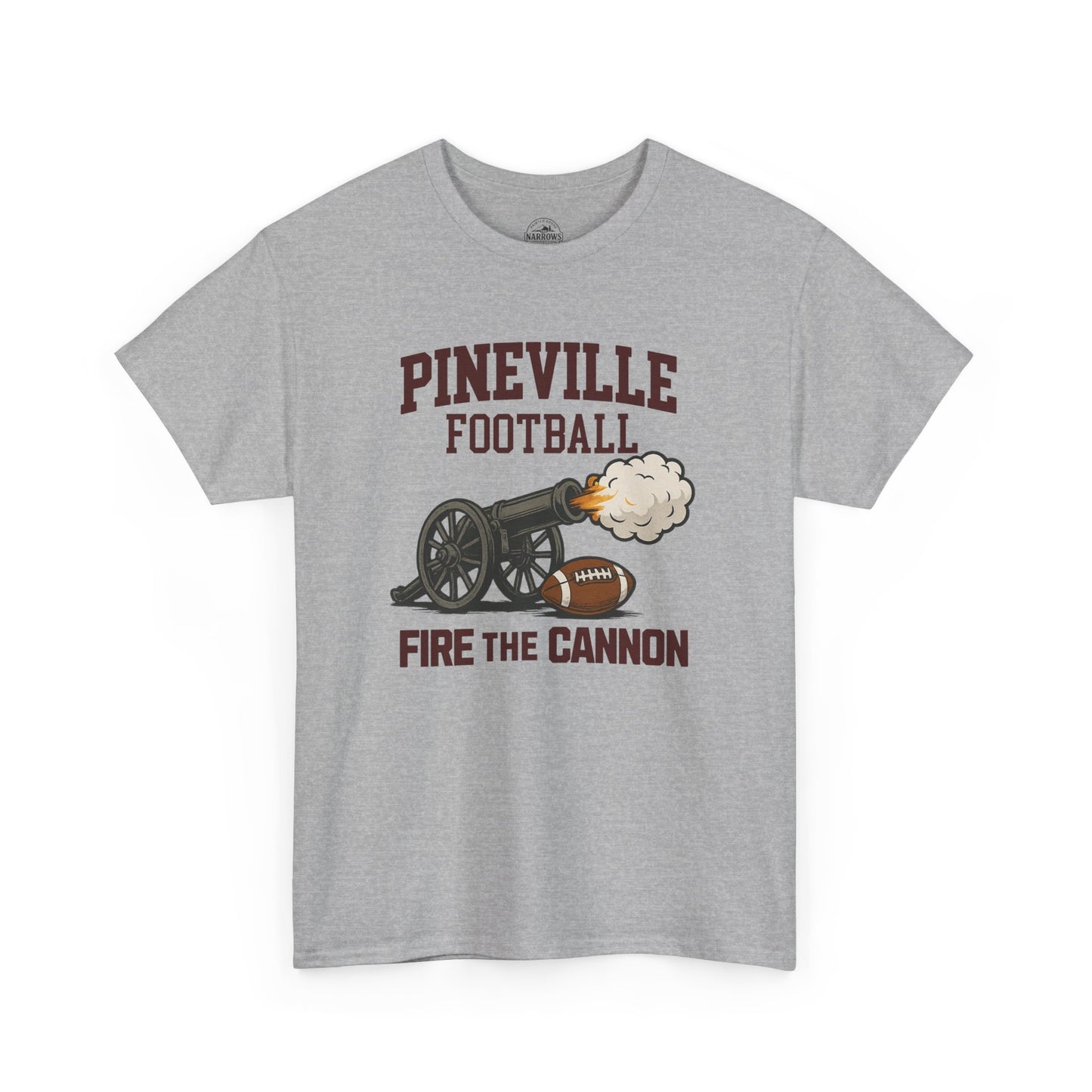 Pineville Football FIRE THE CANNON Tee | The Narrows Co.