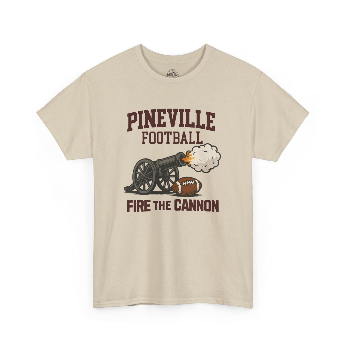 Pineville Football FIRE THE CANNON Tee | The Narrows Co.