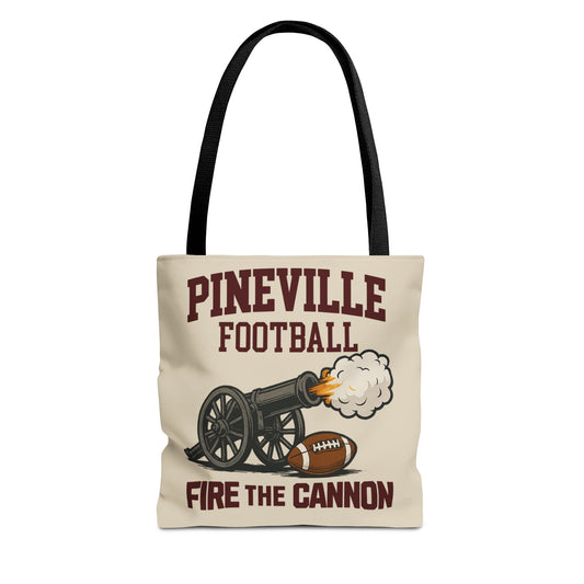 Pineville Football Tote Bag - Fire the Cannon | The Narrows Co.
