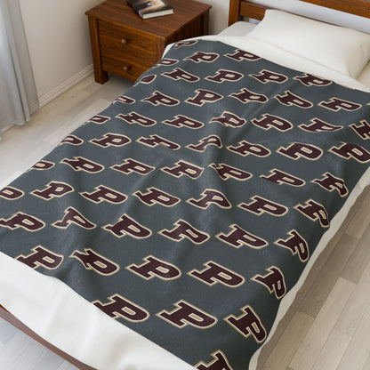 Pineville Power P Plush Blanket | The Narrows Co.