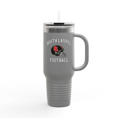 South Laurel - Black Football Helmet - 40 oz Insulated Travel Mug | The Narrows Co.